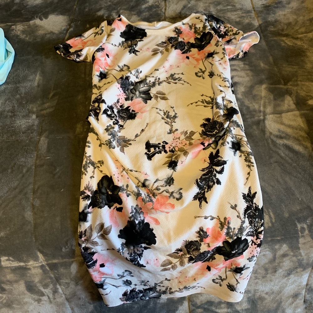 Pink blush maternity dress